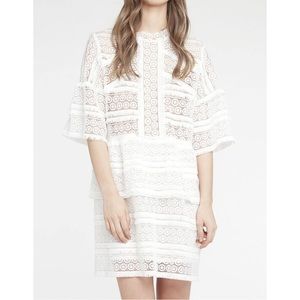 IRO Fania white lace dress